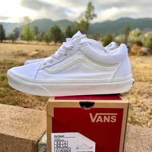 VANS Canvas Old Skool True White Shoes